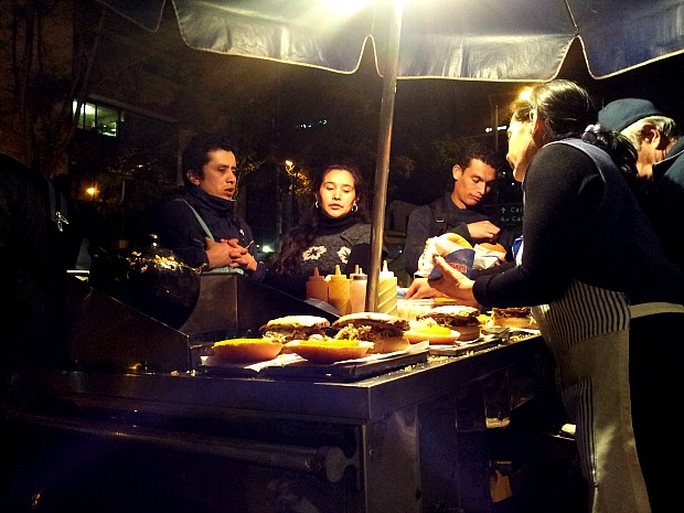 Street food in Bogota
