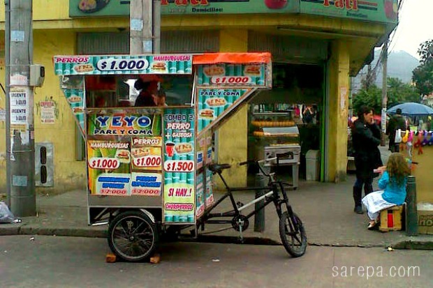 Street food in Bogota