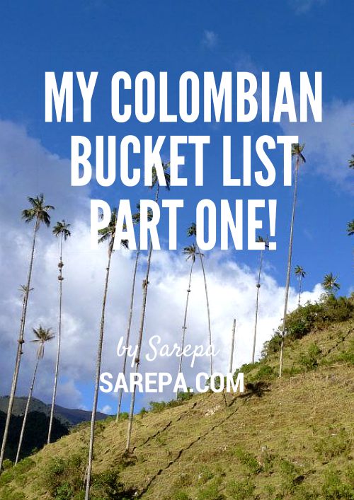 Colombian bucket list