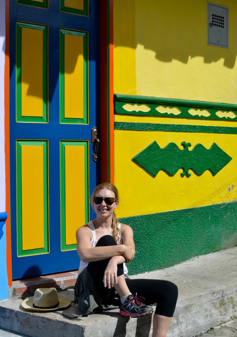 Colourful buildings in Guatape