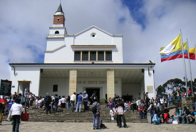  Påske I Colombia-prosesjonen I Monserrate