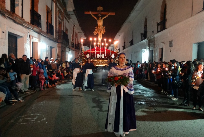 Påske I Colombia - prosesjonen I Popayan