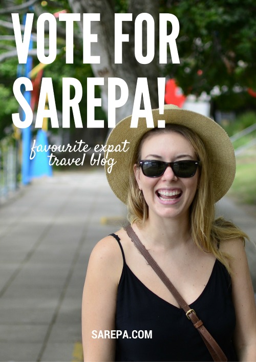Vote for Sarepa as your favourite expat travel blog.