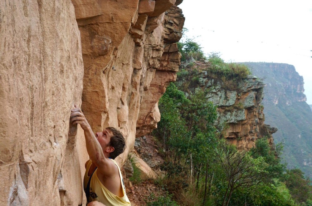 Rock climbing in Colombia