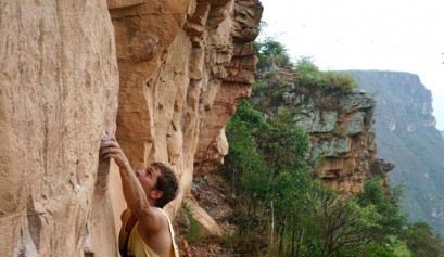 Rock climbing in Colombia